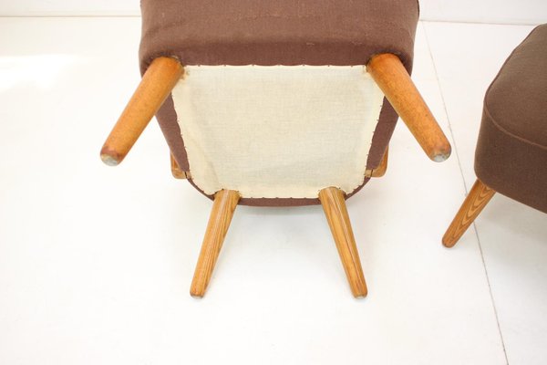 Oak Armchairs by Krasna Jizba, Czechoslovakia, 1940s, Set of 2-TZ-1329335