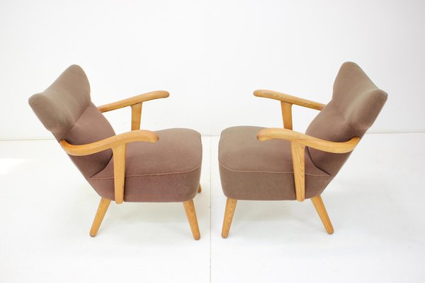 Oak Armchairs by Krasna Jizba, Czechoslovakia, 1940s, Set of 2-TZ-1329335