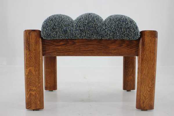 Oak Armchairs with Stools, Finland, 1960s, Set of 4-TZ-1418940