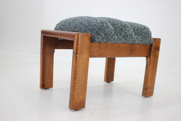 Oak Armchairs with Stools, Finland, 1960s, Set of 4-TZ-1418940