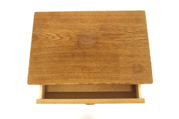 Oak Bedside Table, Sweden, 1960s-GEK-1720761