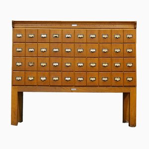 Oak Cabinet with 40 Drawers, Germany, 1930s or 1940s-QFD-1048756