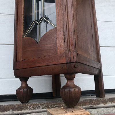 Oak Cabinet with Cut Crystal Glass Doors, 1932-WQQ-1807237