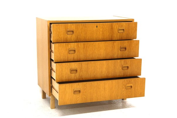 Oak Chest of Drawers, Sweden, 1960-GEK-1394661