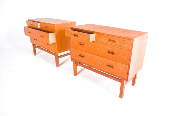 Oak Chests of Drawers by Holger Georg Jensen for FDB, 1960, Set of 2-XWB-1721952