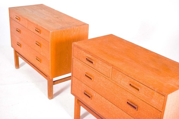 Oak Chests of Drawers by Holger Georg Jensen for FDB, 1960, Set of 2-XWB-1721952