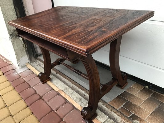 Oak Coffee Table with Small Shelf, 1950s-WQQ-1758374