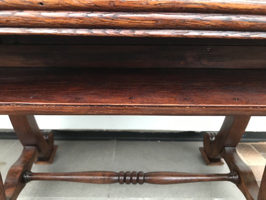 Oak Coffee Table with Small Shelf, 1950s-WQQ-1758374