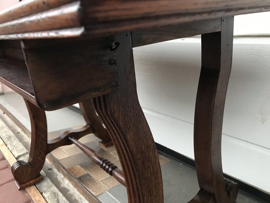 Oak Coffee Table with Small Shelf, 1950s-WQQ-1758374