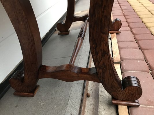 Oak Coffee Table with Small Shelf, 1950s-WQQ-1758374