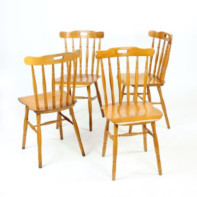 Oak Dining Chairs, 1960s, Set of 4-UL-888114