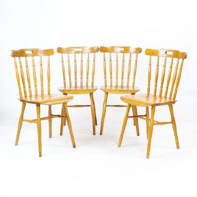 Oak Dining Chairs, 1960s, Set of 4-UL-888114