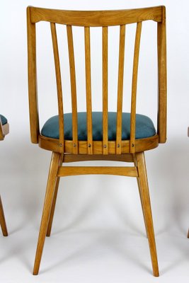 Oak Dining Chairs from Interier Praha, 1960s, Set of 4-WVS-1703360