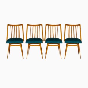 Oak Dining Chairs from Interier Praha, 1960s, Set of 4-WVS-1703360