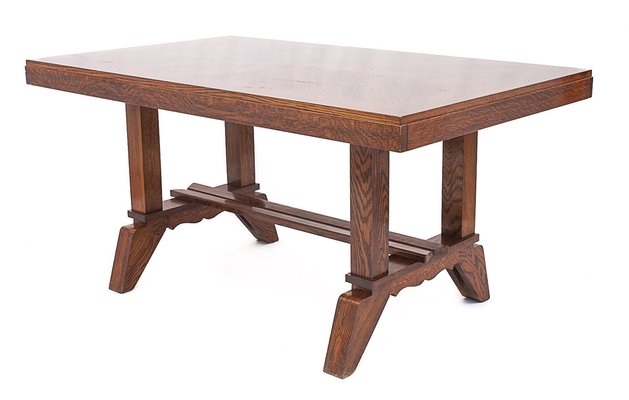 Oak Dining Table, 1890s-JCN-1806794