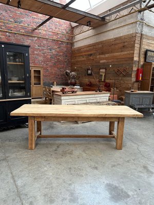 Oak Farmhouse Table, 1960s-WSZ-2036465