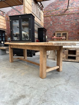 Oak Farmhouse Table, 1960s-WSZ-2036465