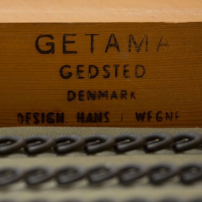 Oak GE236 4-Seater Sofa by Hans Wegner for Getama, Denmark, 1960s-UE-1395678