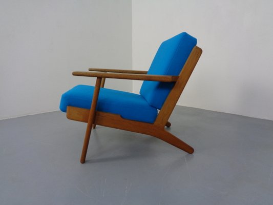 Oak & Kvadrat Hallingdal GE290 Armchair by Hans J. Wegner for Getama, 1960s-RDW-1350659