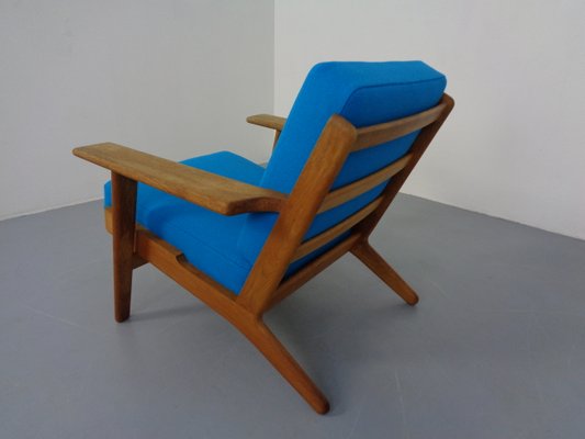 Oak & Kvadrat Hallingdal GE290 Armchair by Hans J. Wegner for Getama, 1960s-RDW-1350659