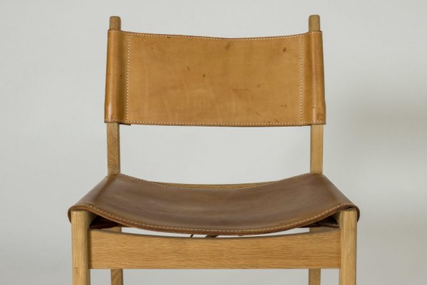 Oak & Leather Chair by Kurt Østervig for Sibast-NL-1185618