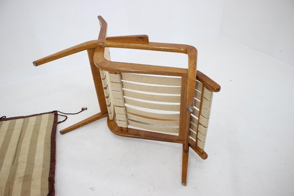 Oak Lounge Chair by Jan Vanek, Czechoslovakia, 1960s-TZ-996008