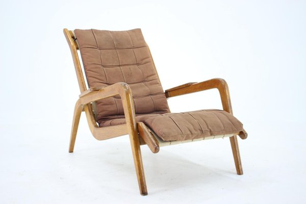 Oak Lounge Chair by Jan Vanek, Czechoslovakia, 1960s-TZ-996008