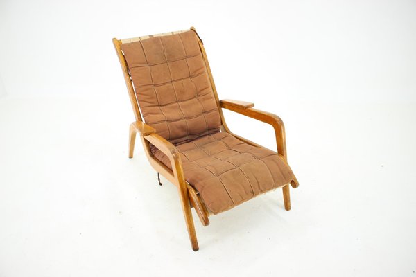 Oak Lounge Chair by Jan Vanek, Czechoslovakia, 1960s-TZ-996008