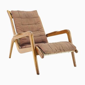 Oak Lounge Chair by Jan Vanek, Czechoslovakia, 1960s-TZ-996008