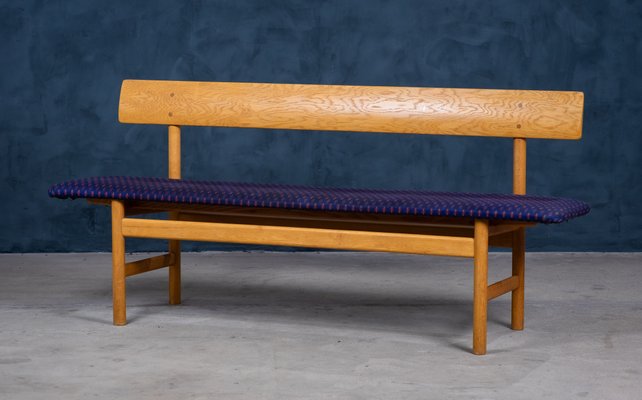 Oak Model 3171 Bench by Børge Mogensen for Fredericia Furniture Factory, 1950s-ZGQ-1087883