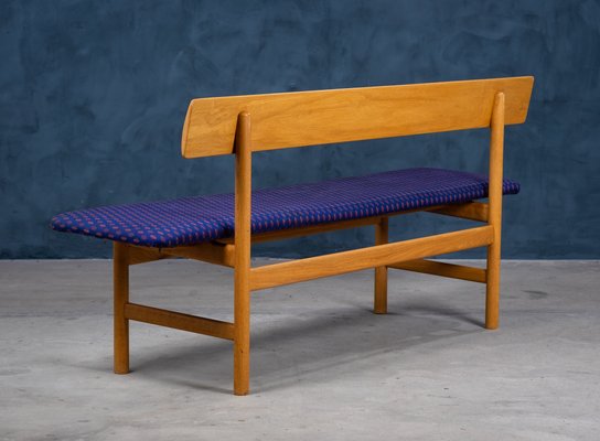 Oak Model 3171 Bench by Børge Mogensen for Fredericia Furniture Factory, 1950s-ZGQ-1087883