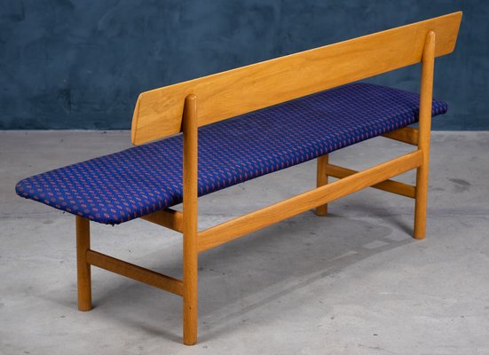 Oak Model 3171 Bench by Børge Mogensen for Fredericia Furniture Factory, 1950s-ZGQ-1087883