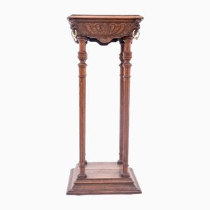 Oak Pedestal, France, 1880s-BXB-1700349