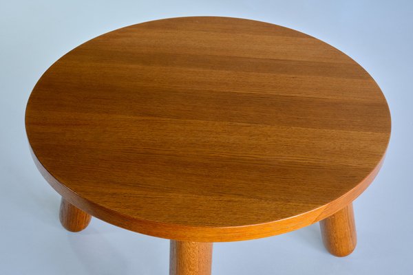 Oak Round Coffee Table from Otto Færge, Denmark, 1940s-FMT-1394849