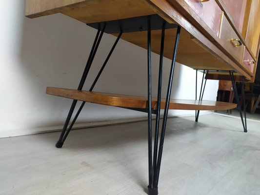 Oak Sideboard in the Style of Charles Ramos, 1950s-EAD-949146