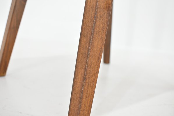 Oak Stool, Czechoslovakia, 1980s-TZ-1431449