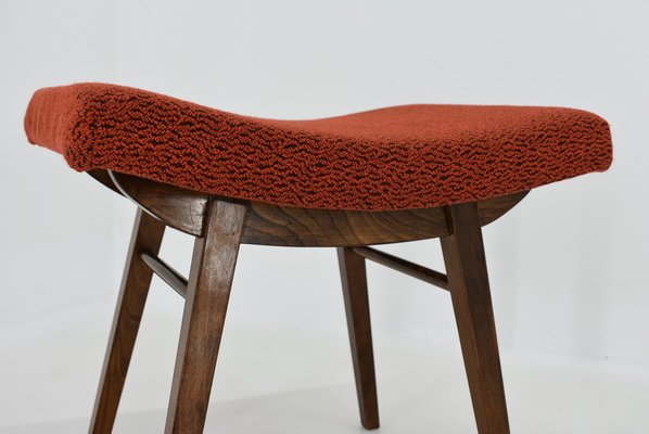 Oak Stool, Czechoslovakia, 1980s-TZ-1431449