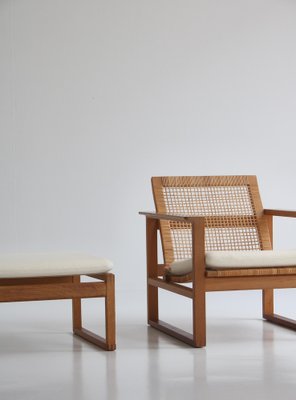 Oak & Teakwood 246 Lounge Chair by Børge Mogensen for Fredericia, 1957, Set of 2-WRF-1095149