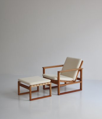 Oak & Teakwood 246 Lounge Chair by Børge Mogensen for Fredericia, 1957, Set of 2-WRF-1095149