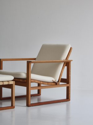 Oak & Teakwood 246 Lounge Chair by Børge Mogensen for Fredericia, 1957, Set of 2-WRF-1095149