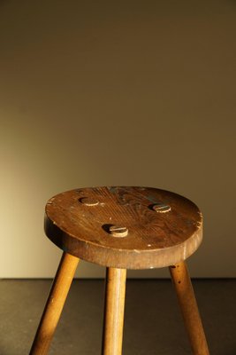 Oak Tripod Stool, 1960s-MXF-1452517