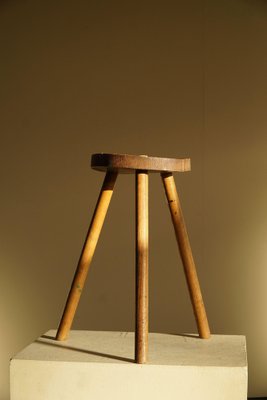 Oak Tripod Stool, 1960s-MXF-1452517