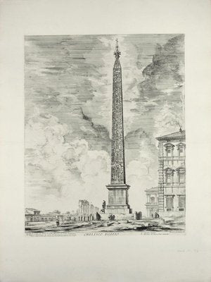 Obelisco Egizio (Egyptian Obelisk) - Etching by G. B. Piranesi 1759-ZCI-756141