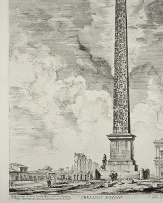 Obelisco Egizio (Egyptian Obelisk) - Etching by G. B. Piranesi 1759-ZCI-756141