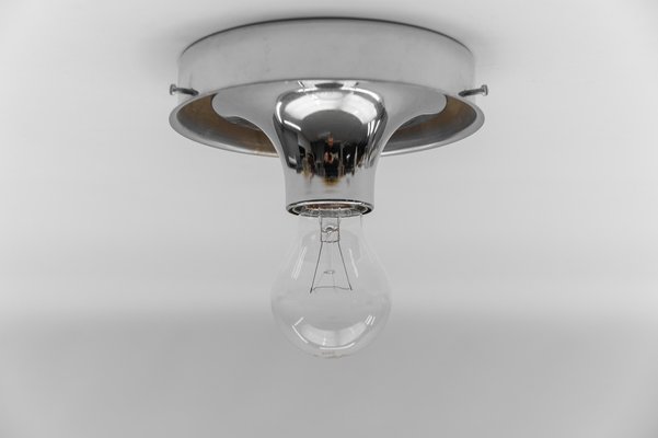 Octagonal Smoked Glass Flush Mount Light, Germany, 1960s-KQB-1799133