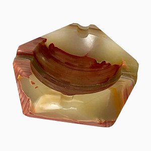 Octangonal Ashtray in Onyx, Italy, 1950s-UR-1444152