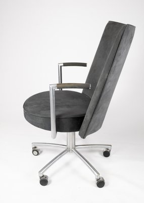 Office Chair Model J70 in Dark Grey Fabric by Johannes Foersom-UY-852198