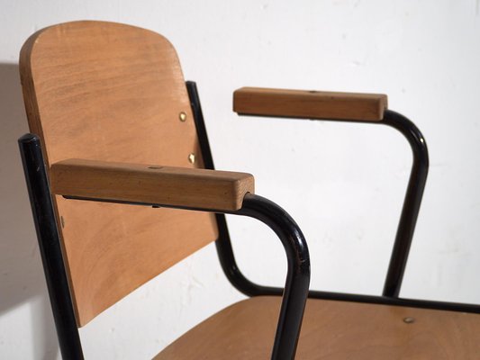 Office Chair with Armrests, 1950s-ZNJ-2036656