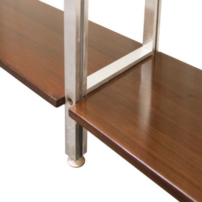 Office Modular Steel Wood Italian Shelf from ICF Padova, Italy, 1970s-UZ-862814