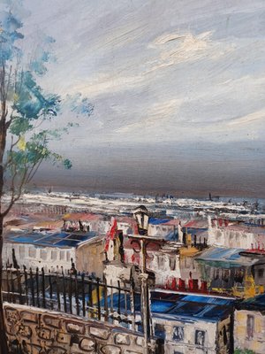 Oil on Canvas, Montmartre, Paris, 1970s-EHL-1009585